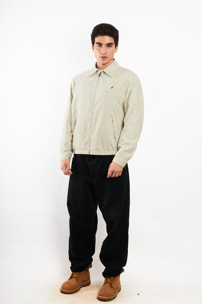 2000 Vintage Nautica Impermeable Bi-Swing Bone Harrington (M)