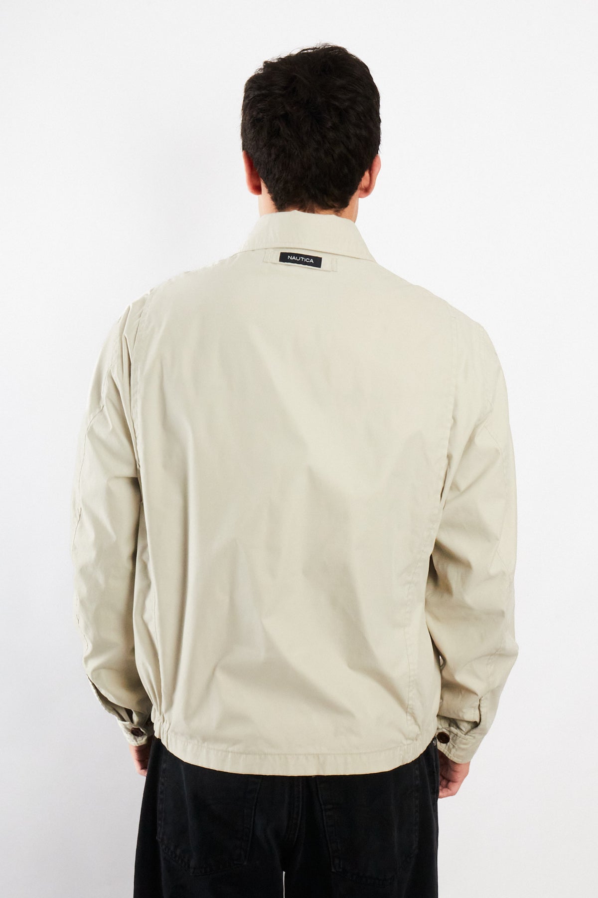 2000 Vintage Nautica Impermeable Bi-Swing Bone Harrington (M)