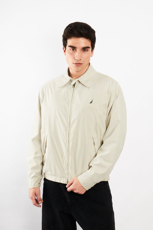 2000 Vintage Nautica Impermeable Bi-Swing Bone Harrington (M)