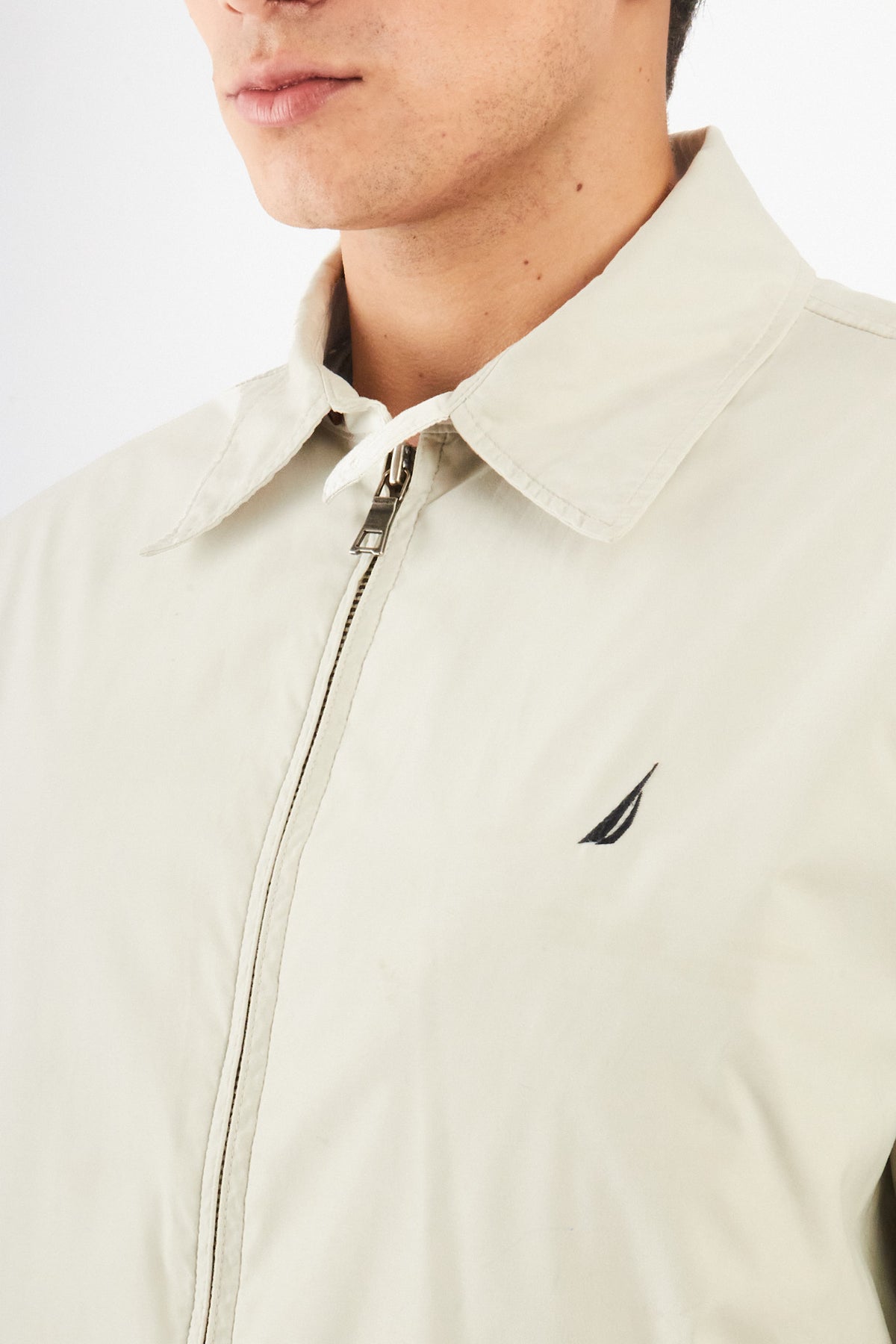 2000 Vintage Nautica Impermeable Bi-Swing Bone Harrington (M)