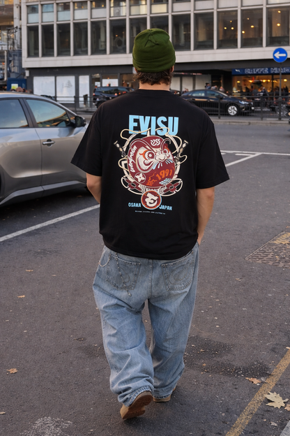 2023 Evisu Ninja Daruma Graphic Tee (L)