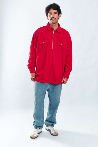 1990 Marlboro Corduroy Quarter Zip (XL)