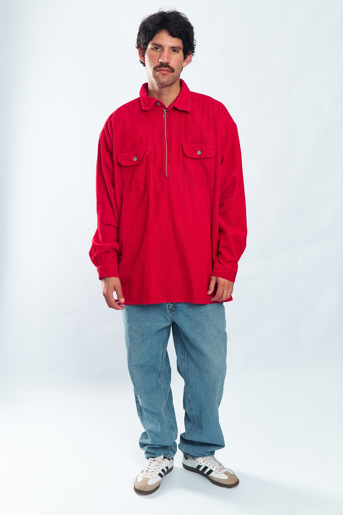 1990 Marlboro Corduroy Quarter Zip (XL)
