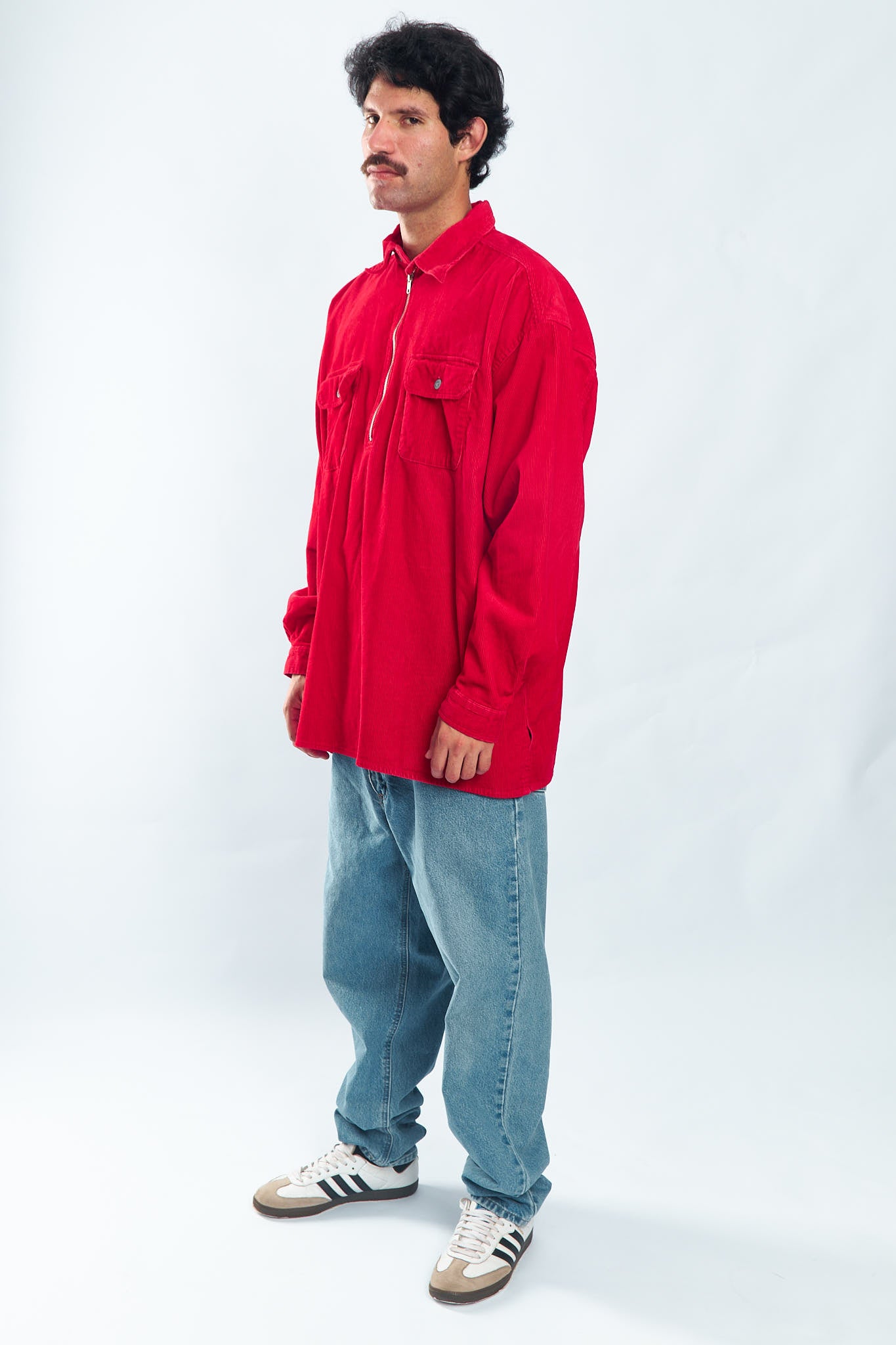 1990 Marlboro Corduroy Quarter Zip (XL)