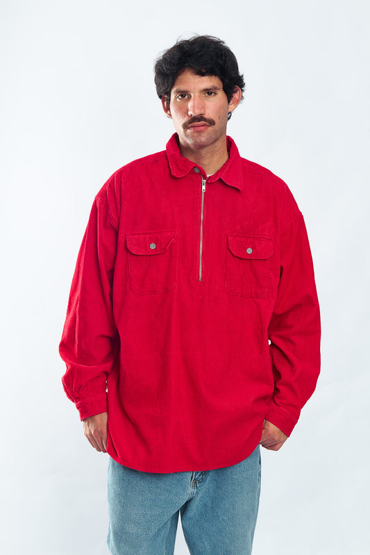 1990 Marlboro Corduroy Quarter Zip (XL)