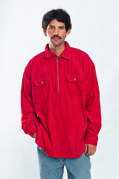 1990 Marlboro Corduroy Quarter Zip (XL)