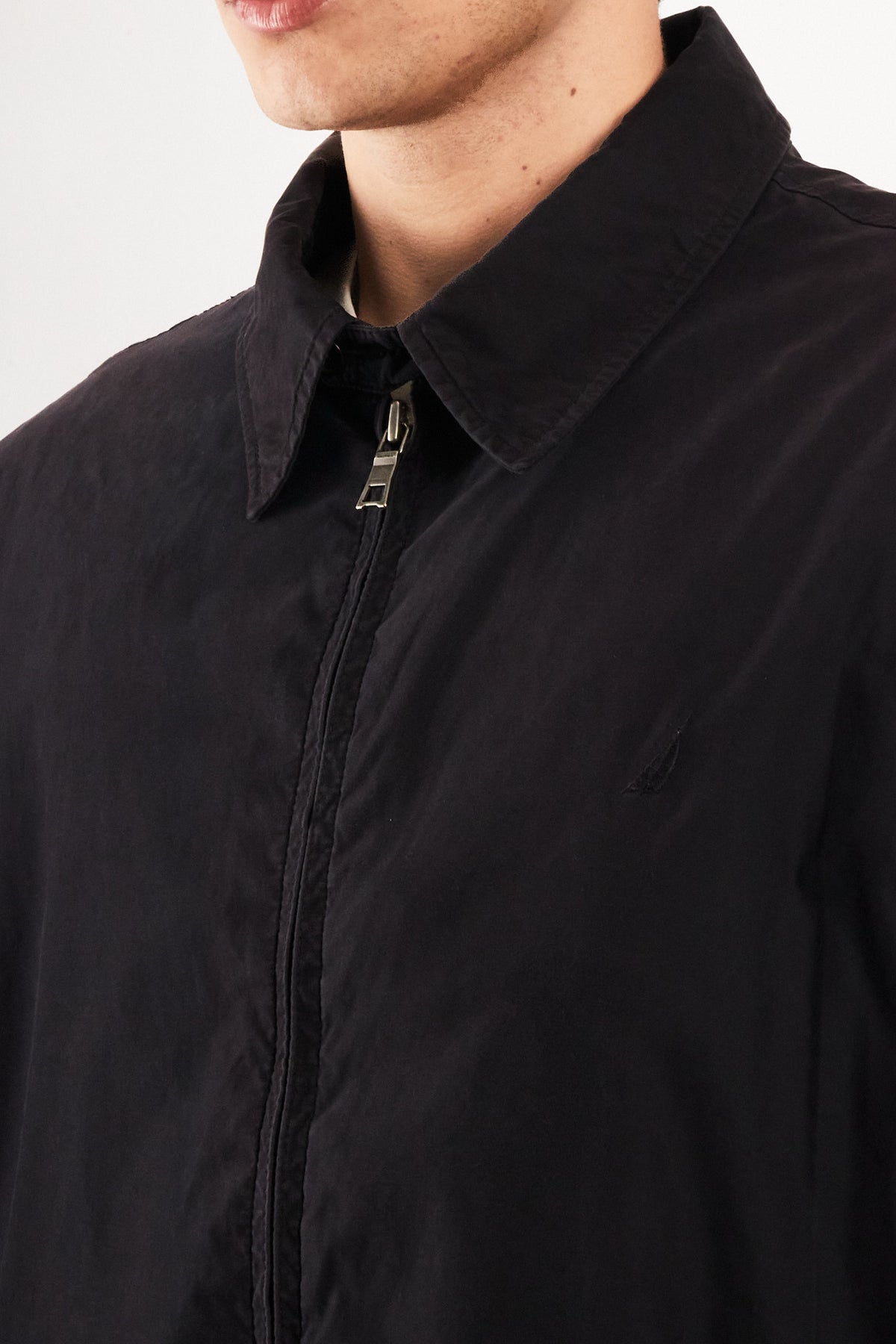 2000 Vintage Nautica Impermeable Bi-Swing Black Harrington (XL)