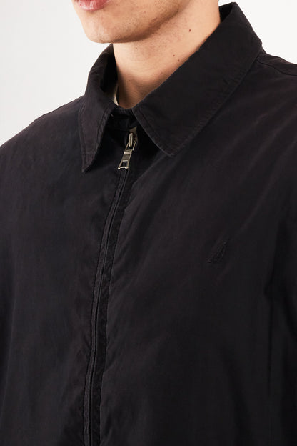 2000 Vintage Nautica Impermeable Bi-Swing Black Harrington (XL)