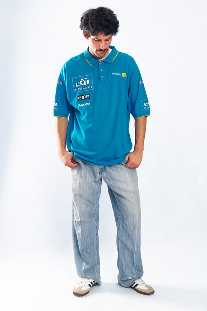 Vintage F1 Renault Team Polo Shirt (XL/XXL)