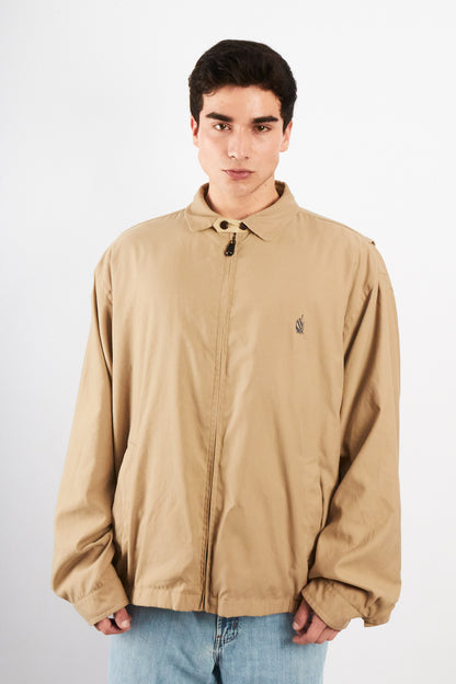 1990 Vintage Nautica Impermeable Bi-Swing Khakhi Harrington (L/XL)