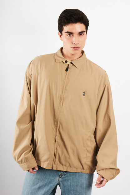 1990 Vintage Nautica Impermeable Bi-Swing Khakhi Harrington (L/XL)