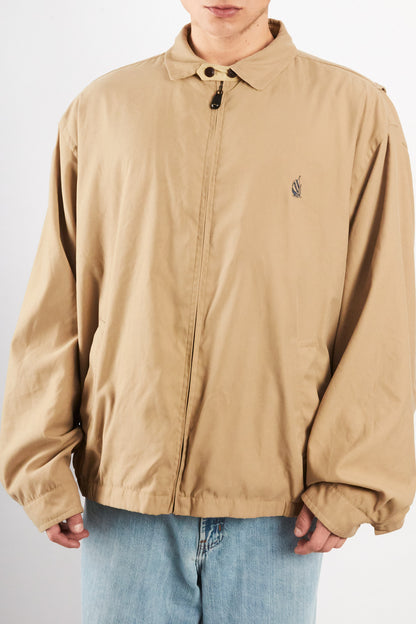 1990 Vintage Nautica Impermeable Bi-Swing Khakhi Harrington (L/XL)