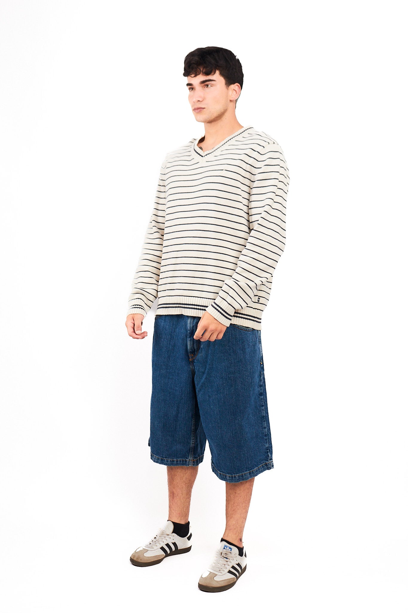 2000 Nautica Striped Sweater (L/XL)