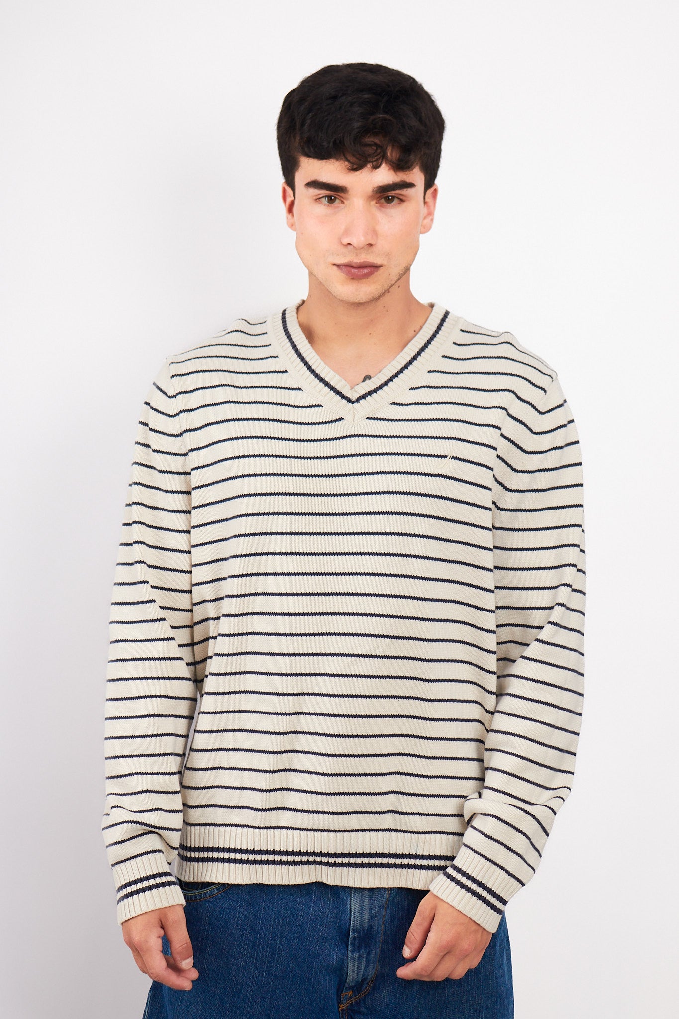 2000 Nautica Striped Sweater (L/XL)