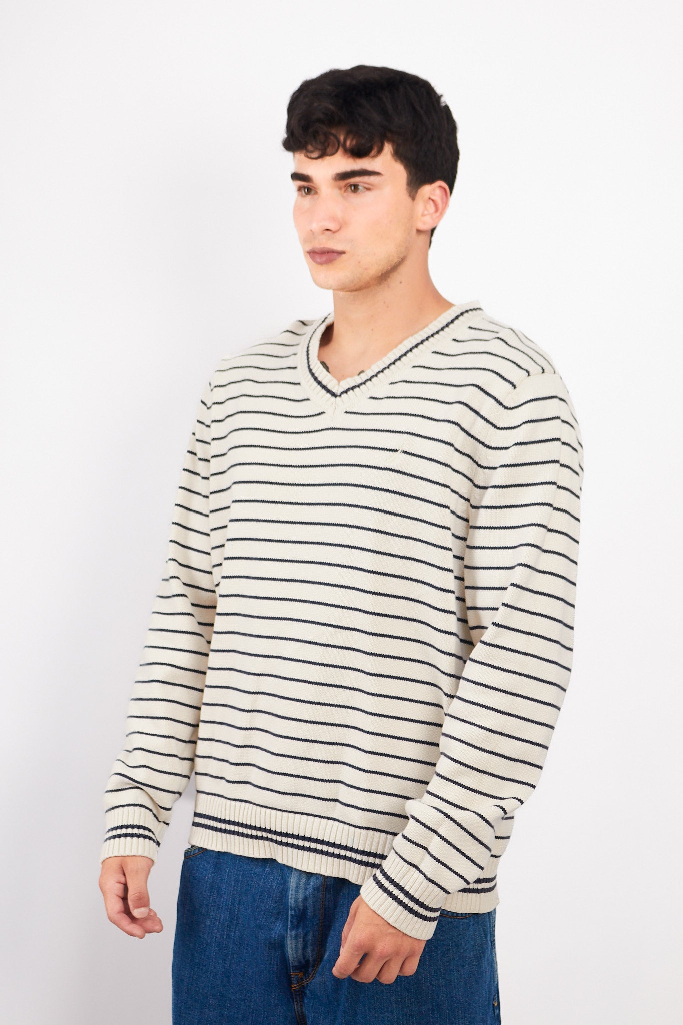 2000 Nautica Striped Sweater (L/XL)