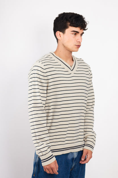 2000 Nautica Striped Sweater (L/XL)