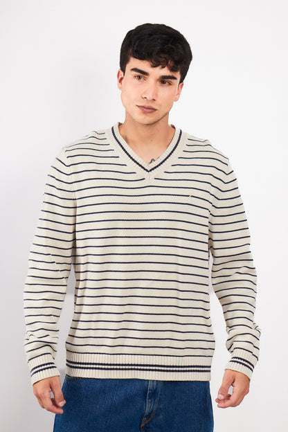 2000 Nautica Striped Sweater (L/XL)