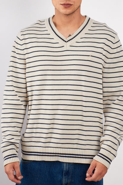 2000 Nautica Striped Sweater (L/XL)