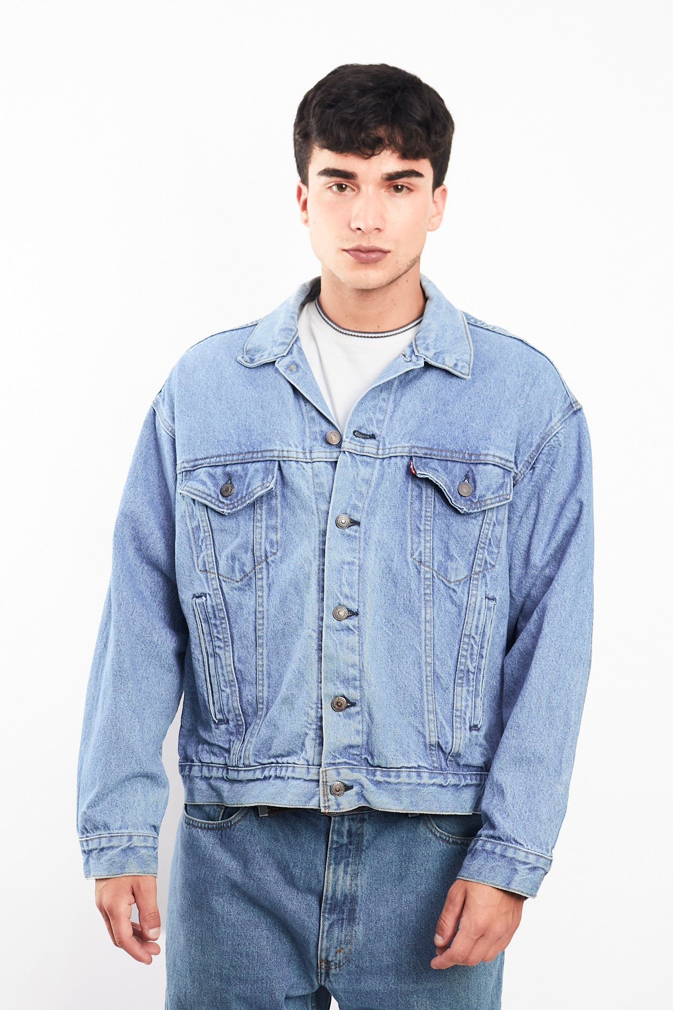 Vintage Levi's Light Blue Trucker Jacket (M/L)