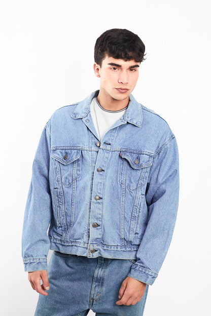 Vintage Levi's Light Blue Trucker Jacket (M/L)