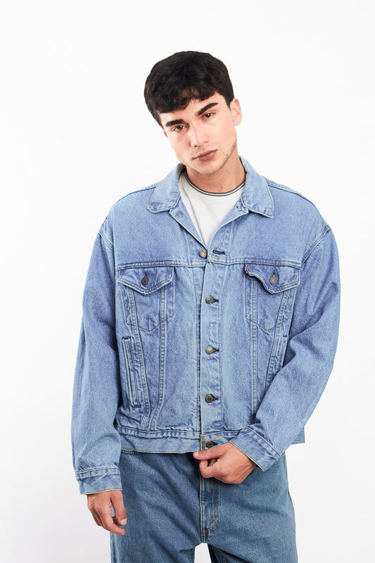 Vintage Levi's Light Blue Trucker Jacket (M/L)