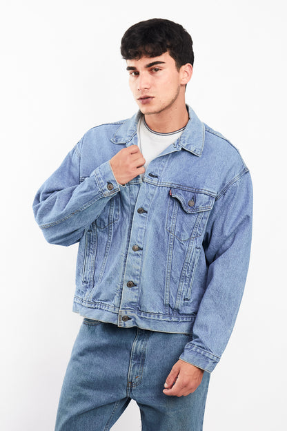 Vintage Levi's Light Blue Trucker Jacket (M/L)