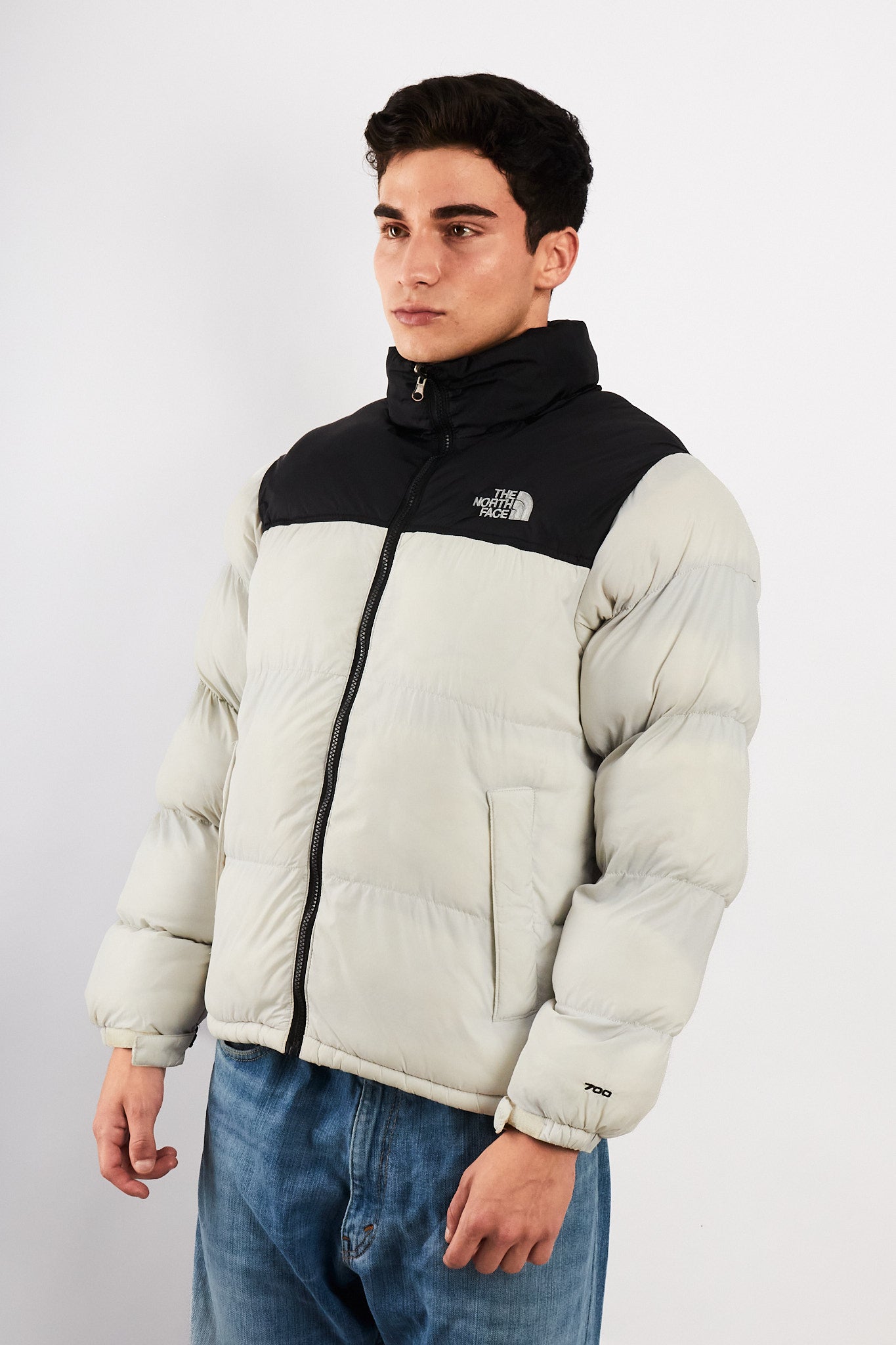 2000s Vintage The North Face Black Retro Nuptse Puffer Jacket (M)