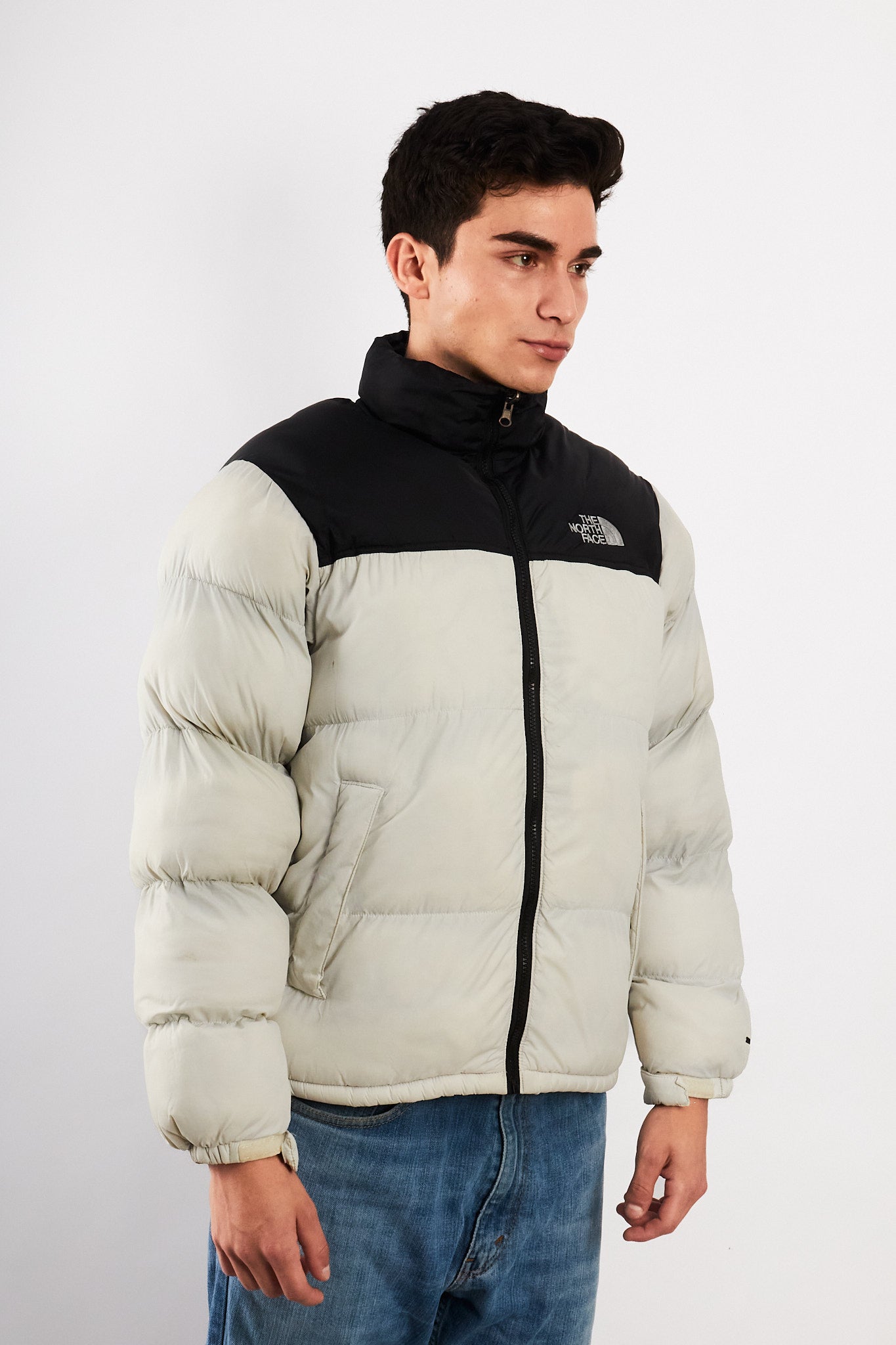 2000s Vintage The North Face Black Retro Nuptse Puffer Jacket (M)
