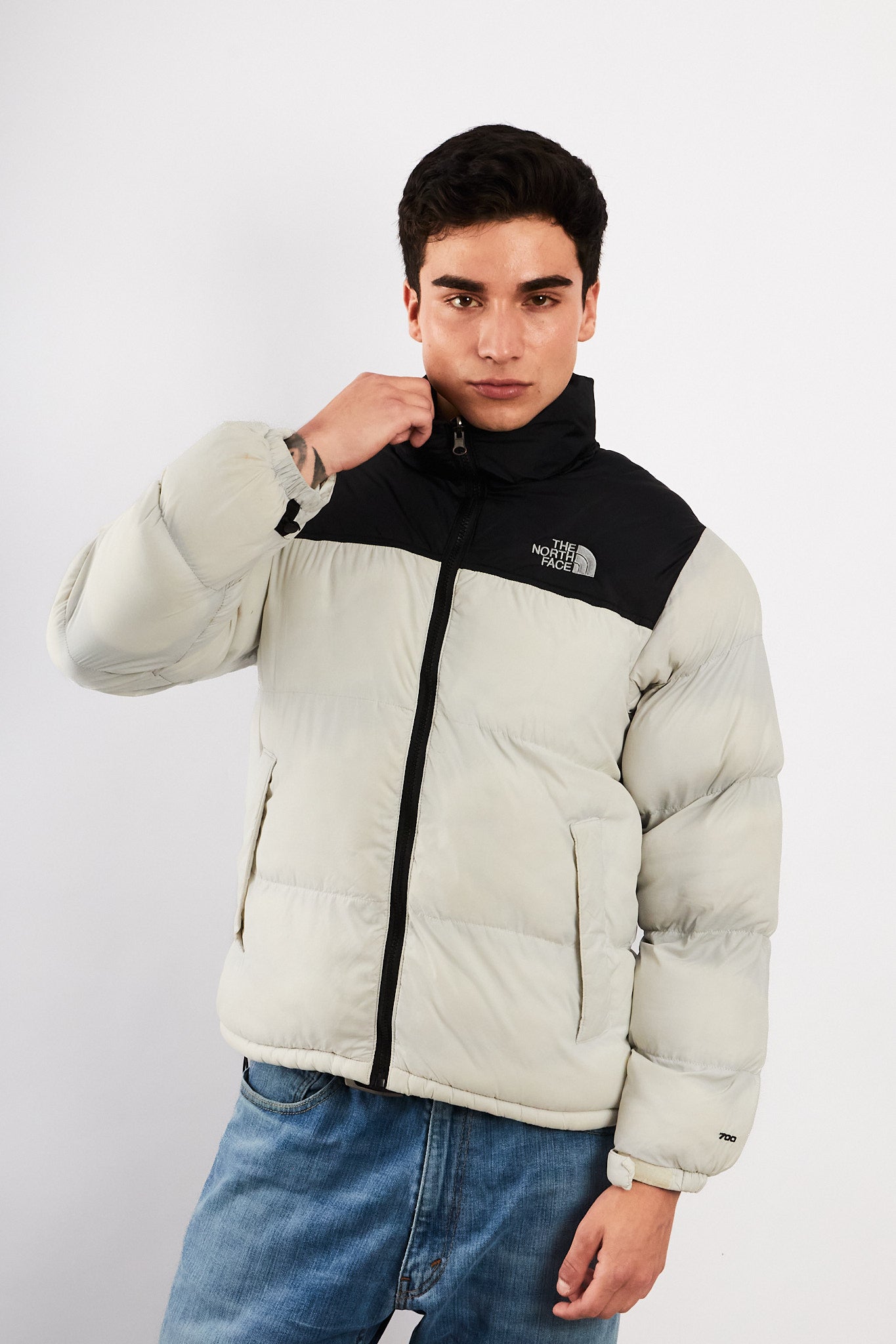 2000s Vintage The North Face Black Retro Nuptse Puffer Jacket (M)