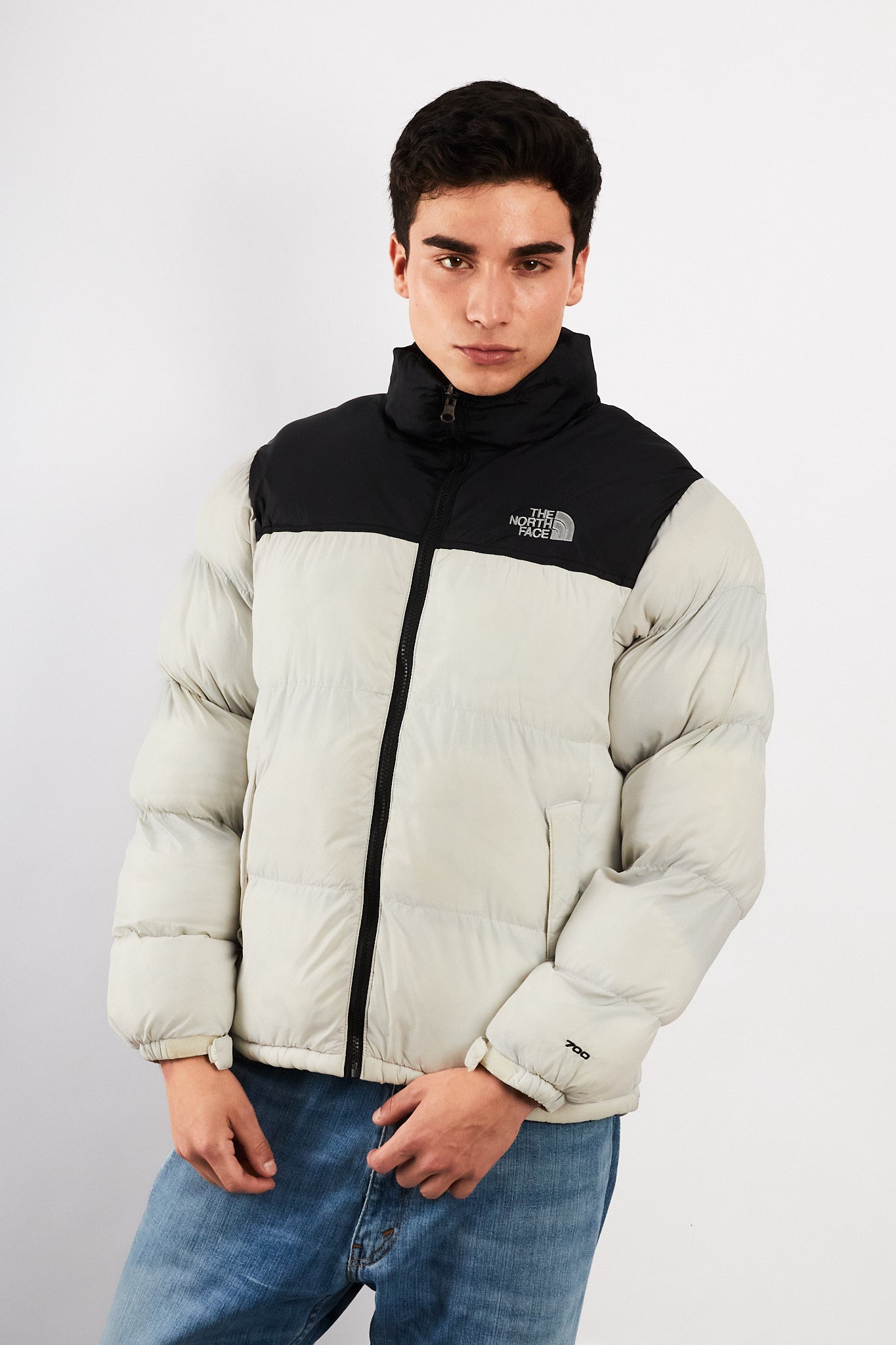 2000s Vintage The North Face Black Retro Nuptse Puffer Jacket (M)