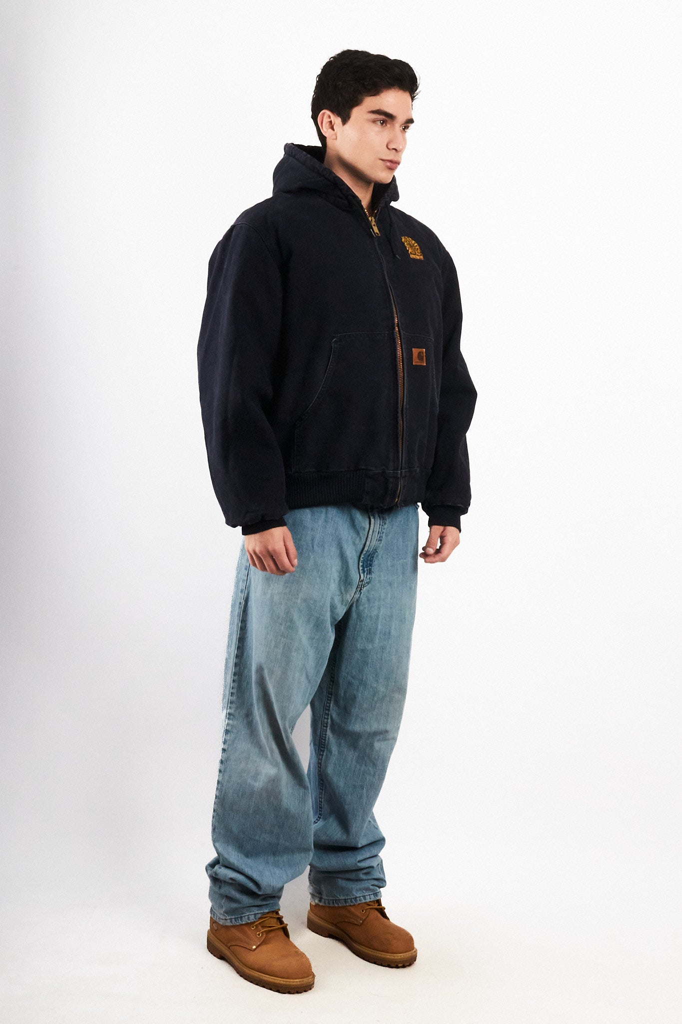 2000 Vintage Carhartt J140  Dark Navy Duck Active Jacket (M)