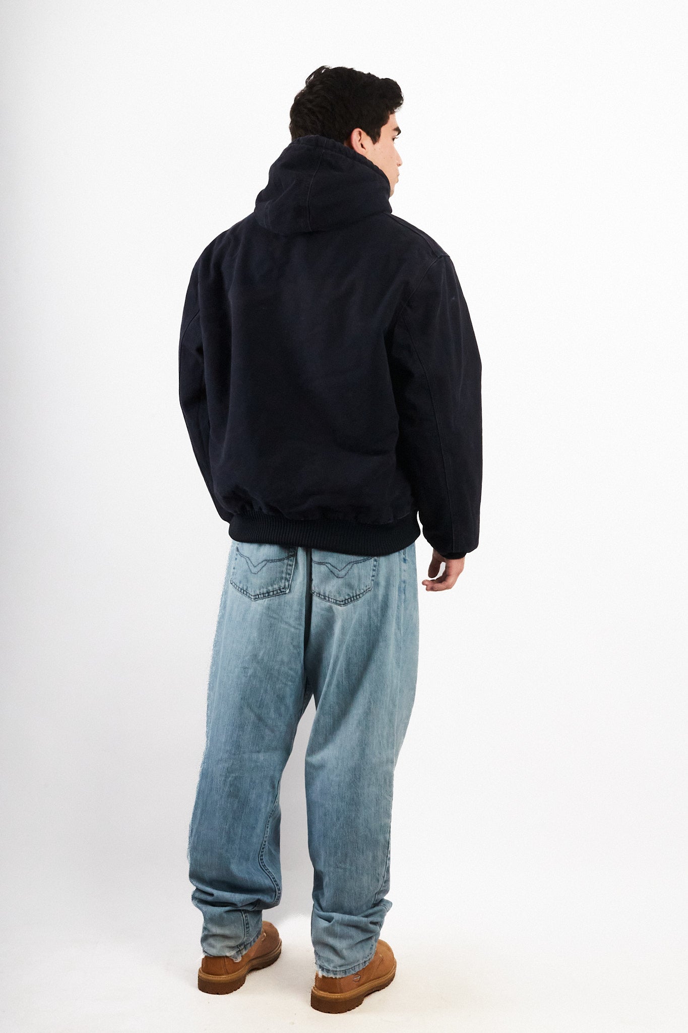 2000 Vintage Carhartt J140  Dark Navy Duck Active Jacket (M)