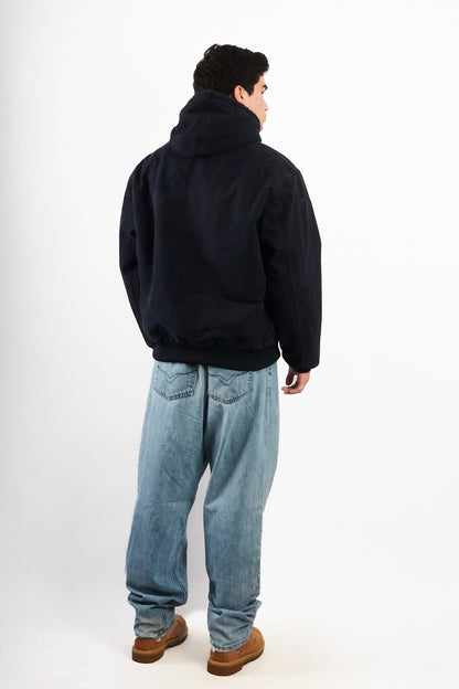 2000 Vintage Carhartt J140  Dark Navy Duck Active Jacket (M)