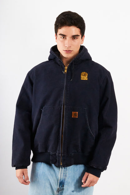 2000 Vintage Carhartt J140  Dark Navy Duck Active Jacket (M)