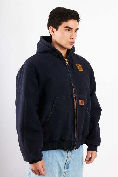 2000 Vintage Carhartt J140  Dark Navy Duck Active Jacket (M)