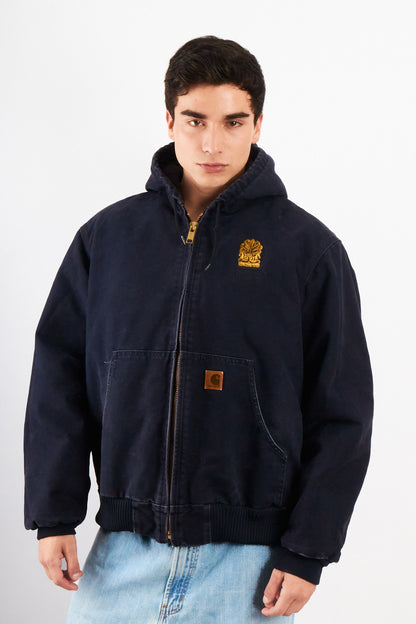 2000 Vintage Carhartt J140  Dark Navy Duck Active Jacket (M)