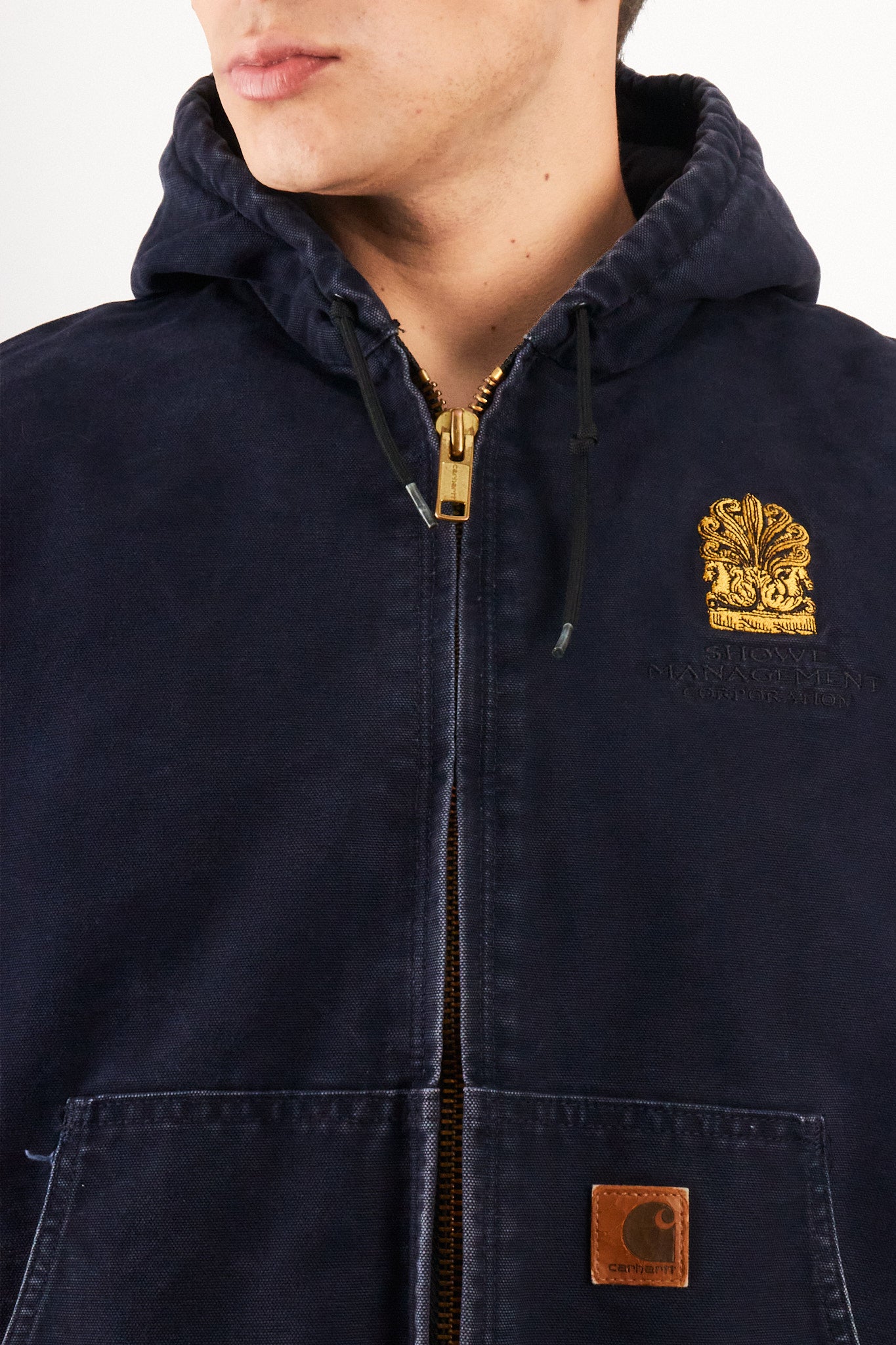 2000 Vintage Carhartt J140  Dark Navy Duck Active Jacket (M)