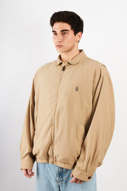 1990 Vintage Nautica Impermeable Bi-Swing Khakhi Harrington (XL)