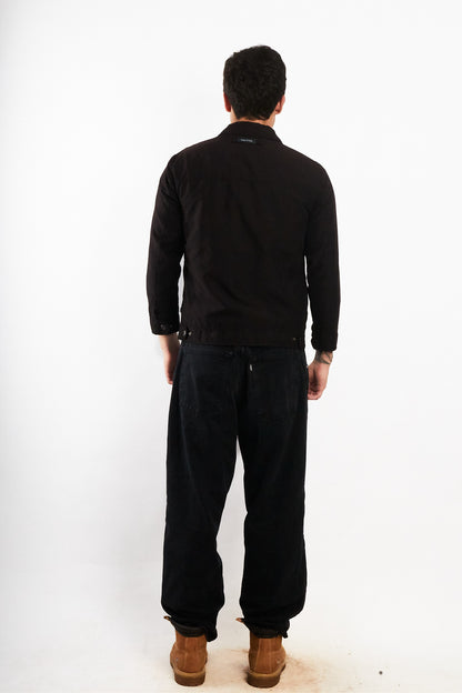 2000 Vintage Nautica Impermeable Bi-Swing Black Harrington (S)