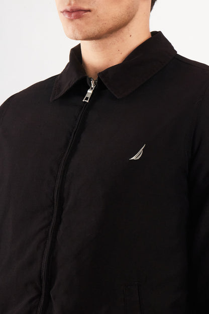2000 Vintage Nautica Impermeable Bi-Swing Black Harrington (S)