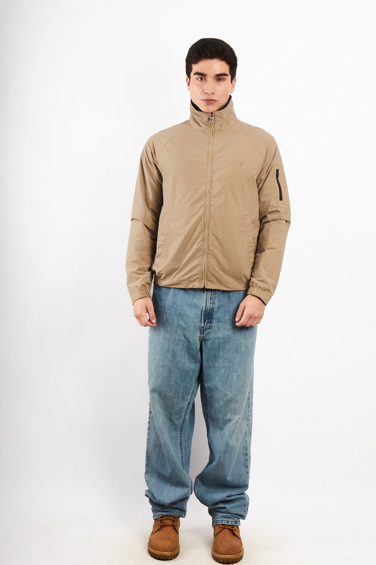 2000 Vintage Nautica Logo Collar Impermeable Jacket (S/M)