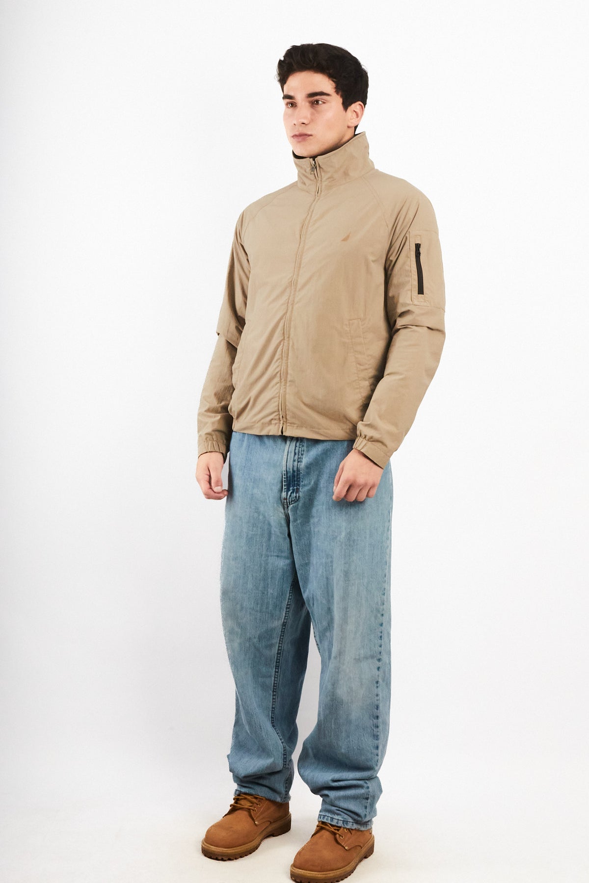 2000 Vintage Nautica Logo Collar Impermeable Jacket (S/M)