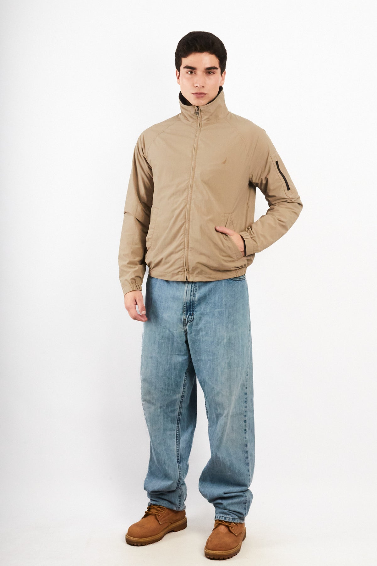 2000 Vintage Nautica Logo Collar Impermeable Jacket (S/M)