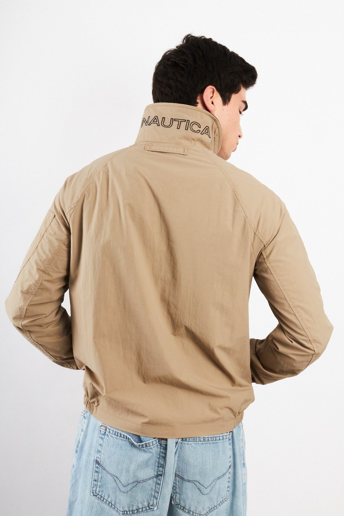 2000 Vintage Nautica Logo Collar Impermeable Jacket (S/M)