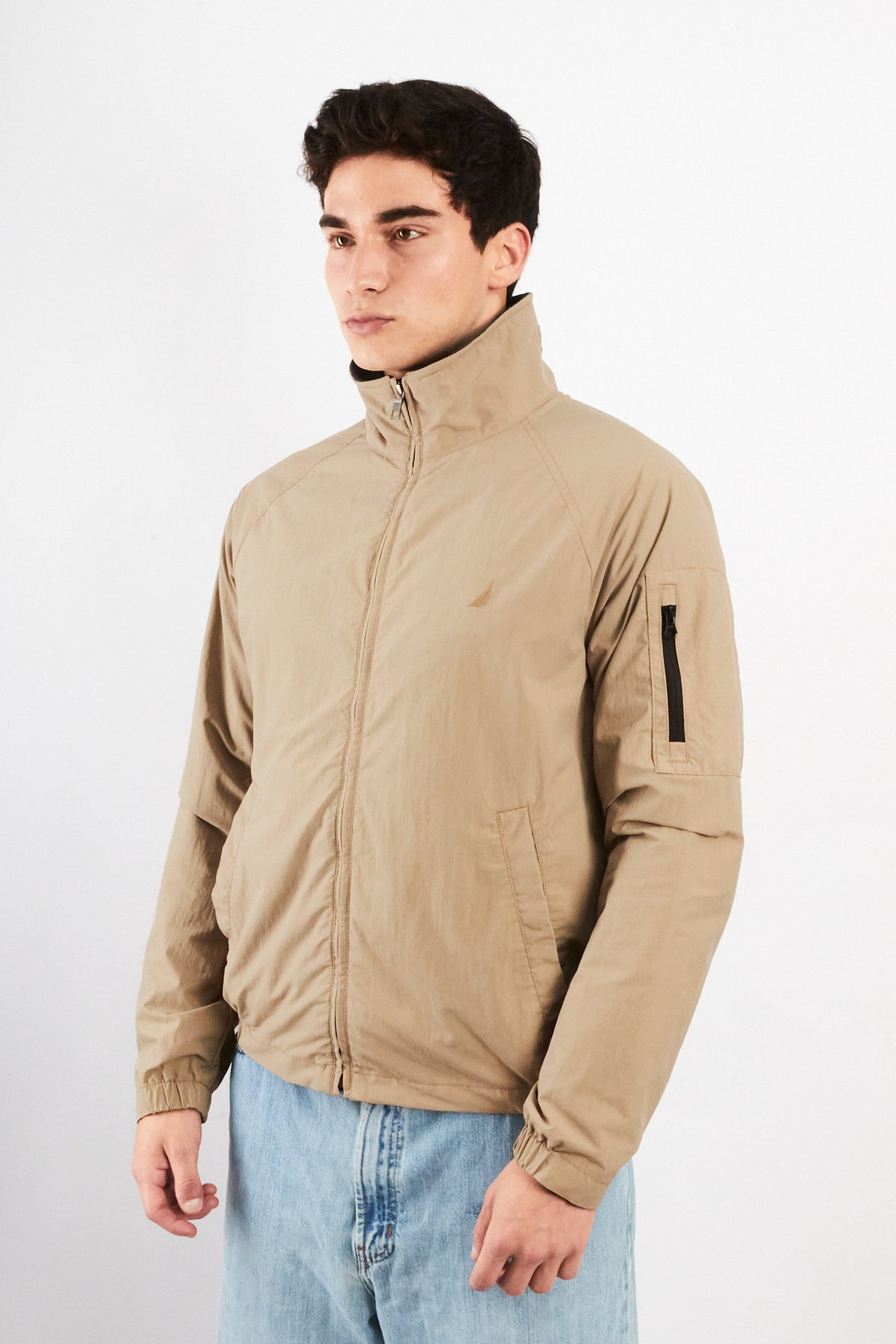 2000 Vintage Nautica Logo Collar Impermeable Jacket (S/M)
