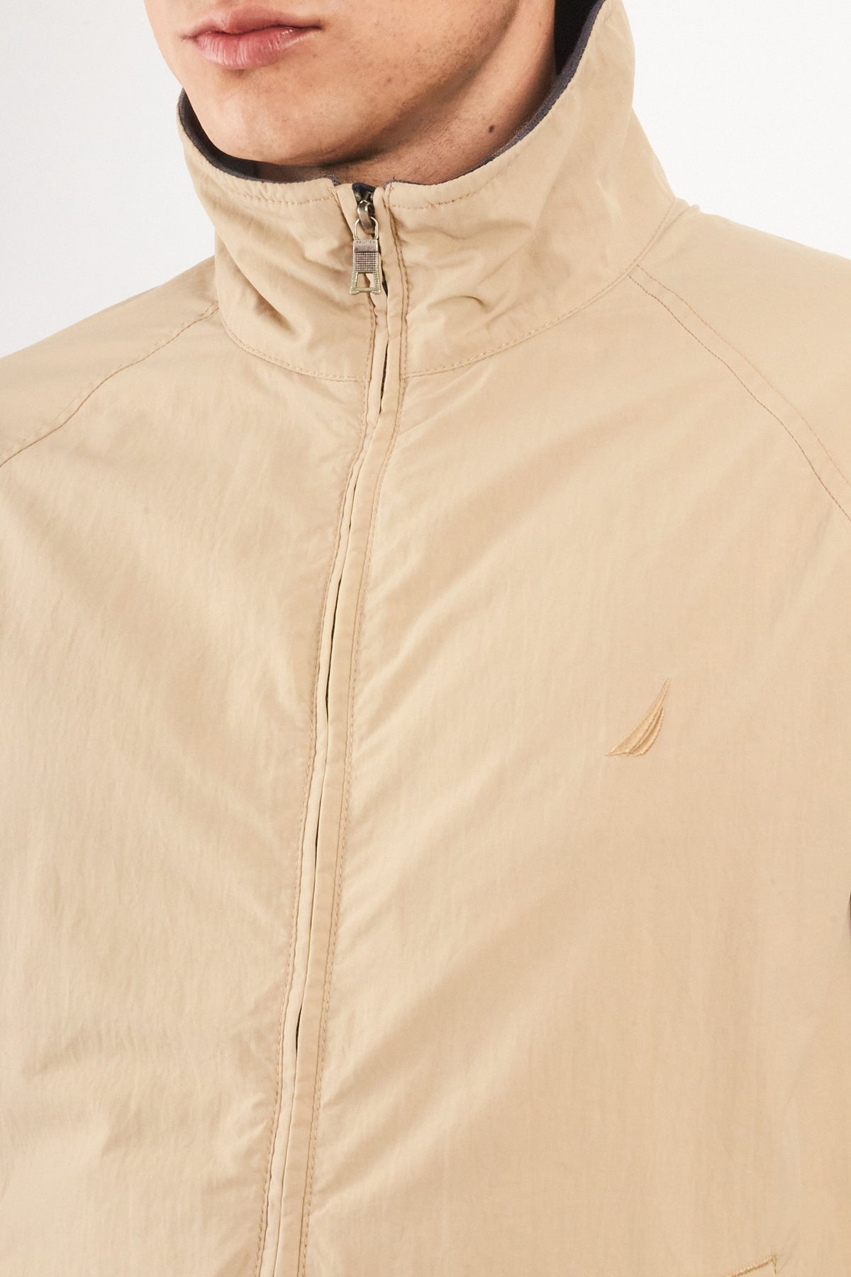 2000 Vintage Nautica Logo Collar Impermeable Jacket (S/M)