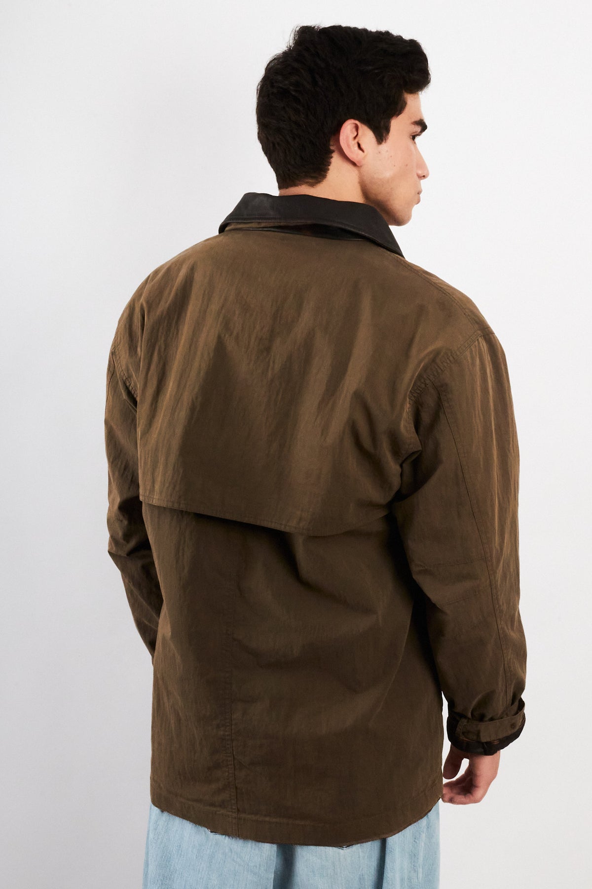 2000 Vintage Timberland Leather Collar Coat (M/L)