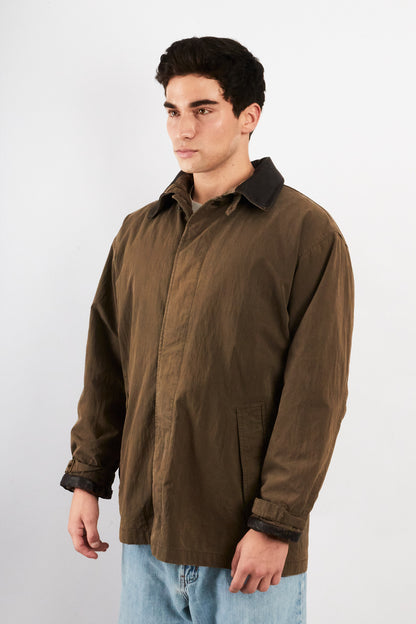 2000 Vintage Timberland Leather Collar Coat (M/L)