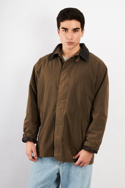 2000 Vintage Timberland Leather Collar Coat (M/L)