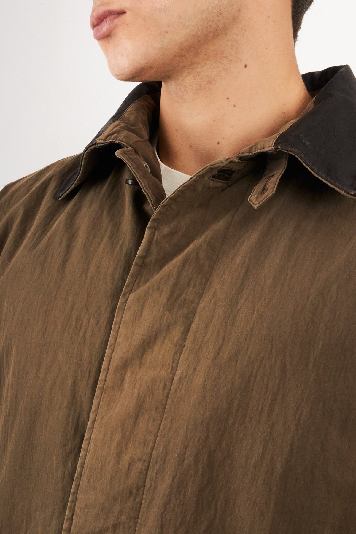 2000 Vintage Timberland Leather Collar Coat (M/L)